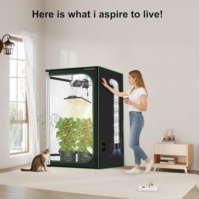 MELONFARM 4 Inch Air Carbon Filter Smelliness Control with Australia Virgin Charcoal, Odor Removal Carbon Filter for Grow Tent, Inline Fan, Hydroponics, Pre-Filter Included, Insulated Flange 4" x 11"