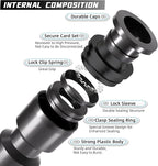 20 Pack Quick Connect 1/4" Drip Irrigation Tee Connectors, Universal Tee Fitting for 1/4 Inch Irrigation Tubing, Leak Free Fittings for Sprinkler or Drip Irrigation System