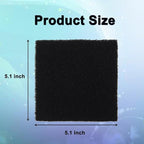 8 Pack Activated Carbon Filters Compatible with Hakko Xytronic Aoyue Smoke Absorber, 5 1/8 Inch x 5 1/8 Inch Solder Extractor Filter