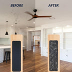 Ceiling Fan Filters for Blades, 15Pcs Activated Coconut Shell Carbon Ceiling Fan Air Purifier Pads, Easily Sticks Unscented Air Filters for Common Household Contaminants