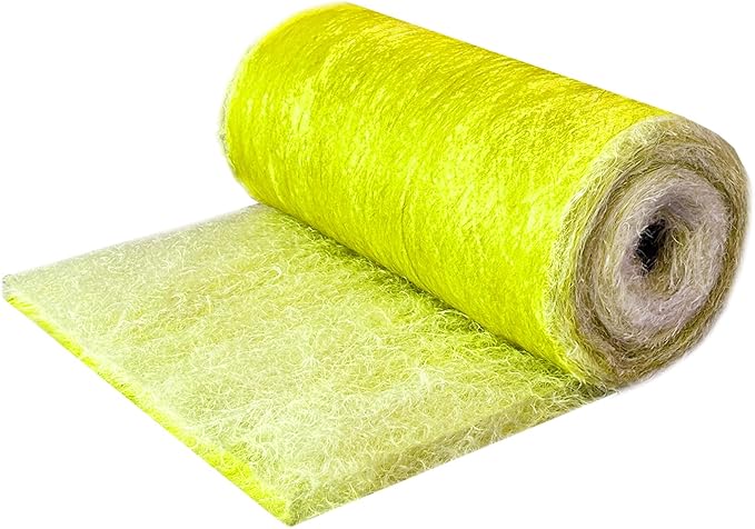 Fiberglass Paint Booth Filter Roll for Spray Booth 22-Gram Yellow 200ft (60" x 200ft)