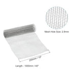 PATIKIL 40" L x 10" W Woven Wire Mesh, 8 Mesh 316L Stainless Steel Air Vent Filter Screen for Window Security Vent Cover Filtration Animals Fence