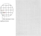Stainless Steel Woven Wire Mesh 304 Stainless Steel Woven Wire, 80 Mesh Fly Mosquito Net, Fine Screen Mesh, Rodents Garden Insect Screen, for Vent, Filter, Window (Silver 1x16m)