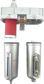 1/2" NPT HEAVY DUTY Industrial Grade 2 Stages Coalescing Filter Desiccant Dryer System For Compressed Air Lines, Metal Bowls, Great For Paint Spray And Plasma Cutter