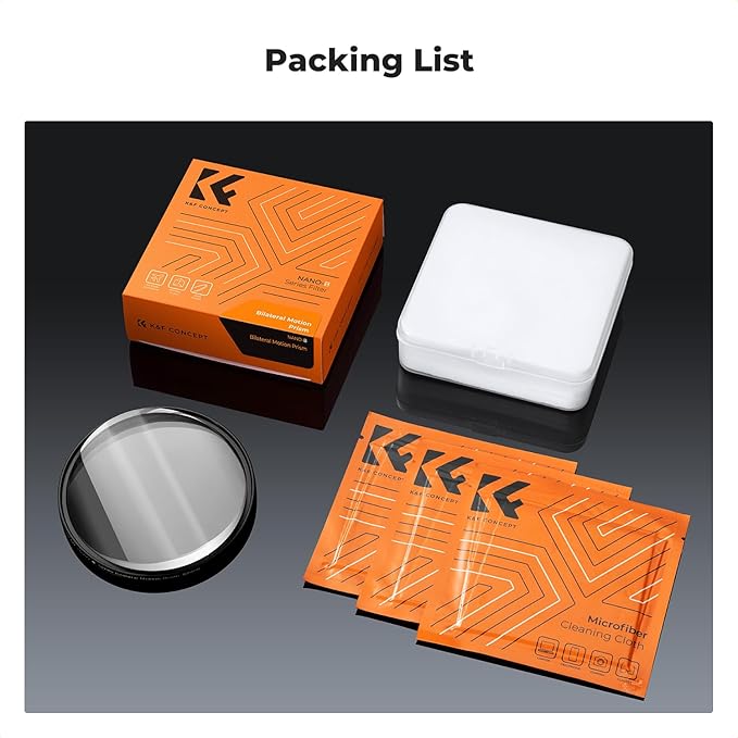 K&F CONCEPT 67mm Bilateral Blur Ghost Motion Filter Super Speed Effects for Camera Lens Clear Optical Glass with Cleaning Cloth