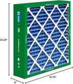 Filterbuy 20x25x6 Air Filter MERV 13 Optimal Smoke & Allergy Defense (2-Pack), Pleated HVAC AC Furnace Filters for AprilAire Space-Gard 201, 2200, 2250, & Lennox (Actual Size: 19.75 x 24.25 x 6.00)