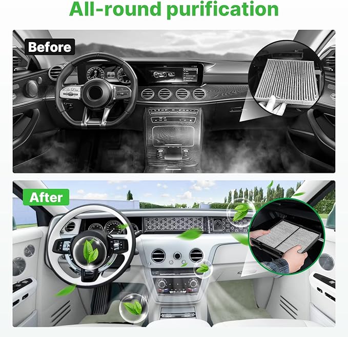 Engine+Cabin Air Filters Set Fit for Subaru Forester 2.5L 2024 2023 2022 2021 2020 2019 Engine Air Filter Replacement Cabin Filter Automotive Accessories# 72880-FL000 16546AA16A