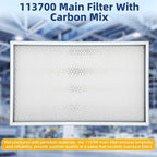 113700 Main Filter with Carbon Mix Compatible with Glowforge Plus/Pro Air Filter Systems | Superior Filtration for Indoor Fresh Air