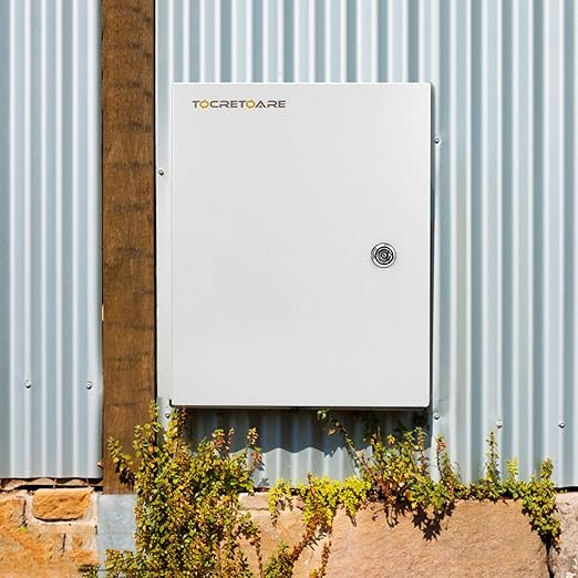 Outdoor Electrical Box, Steel Junction Box 12 x 10 x 6'', NEMA 4X Electrical Enclosure Box IP66 Waterproof & Dustproof, Universal Electrical Project Box with Lock & Mounting Plate