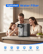 Cold Water Reverse Osmosis Water Filter Countertop, Remineralization & pH Balance UV 6 Stage RO Filtration System, Portable Water Purifier, 3:1 Pure to Drain, No Installation, C100