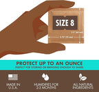 Boveda 62% RH Size 8-10 Pack Two-Way Humidity Control Packs - for Storing 1 oz - Moisture Absorber for Small Storage Containers - Humidifier Packs - Hydration Packets w/Resealable Bag