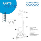 Mist Countertop Water Filter, 5-Stage Water Filtration System Countertop Technology, 8000 Gallon Capacity, Stainless Steel, Reduces Heavy Metals, Chlorine, Bad Taste & Odor (1 Filter Included)