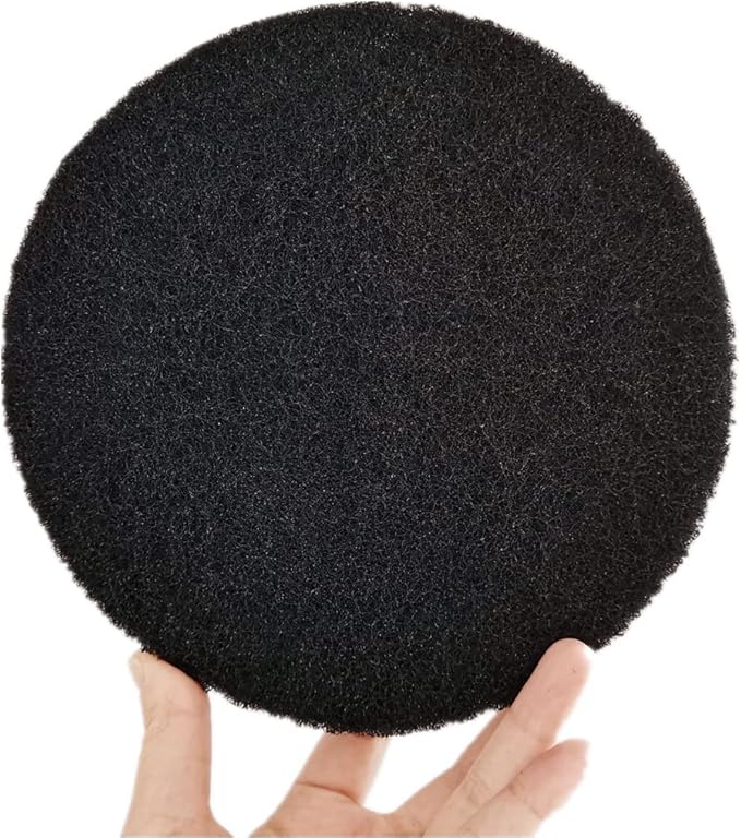 Kitchen Compost Bin Charcoal Filter 7.25 Inch Diameter Extra Thicker & Bigger-Over 3 Years Supply- Longer Lasting Activated Charcoal Odor Trapping Filters (0.4inch/10mm Thickness), Round (12 Pack)