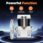 2HP Air Compressor Pump, Air Compressor Pump Head with Motor & Breathing Nozzle 200L/Min, 1.5KW Oil Lubricated AIr Compressors Pumps