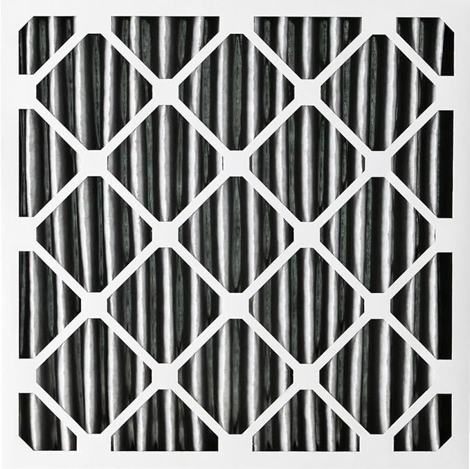Nordic Pure 16x16x1 (Actual Size: 15 3/4 x 15 3/4 x 3/4) Furnace Air Filters MERV 12 Pleated Plus Carbon 12 Pack