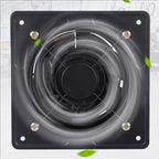 8 inch, High Speed Explosion-Proof Garage Ventilation Fan 6-10 Inch 220V Low Noise Metal Bathroom Exhaust Smoke Fan for Home Use, Greenhouse Easy to Store