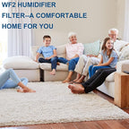 TOMOON WF2 Humidifier Filter Replacement for Vic.ks V3500 V3100 V3900 V3700 VEV320 Ka z 3020 & Re-Lion WA-8D Cool Mist Humidifiers,Pack of 4