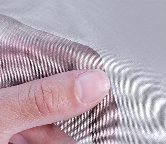 Stainless Steel Woven Wire Mesh Stainless Steel Wire Mesh 100 Mesh Filter Screen Rodent Proof Insect Mesh High Density Tear Resistant for Airbricks Garden Protection (Silver 1.2x7m