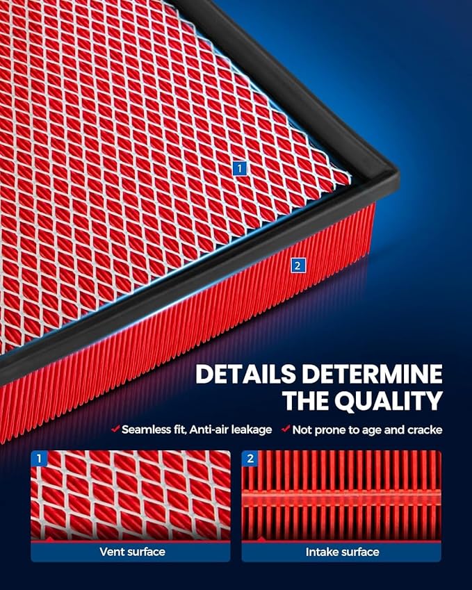 KAX Premium Engine Air Filter, CA11251 Replacement for Chevrolet Malibu 2.0/2.5L 2013-2015, Malibu Limited 2016-2016, Impala 2.5/3.6L 2014-2020, Cadillac XTS 2013-2019, 2015-2017 Regal 2.0L
