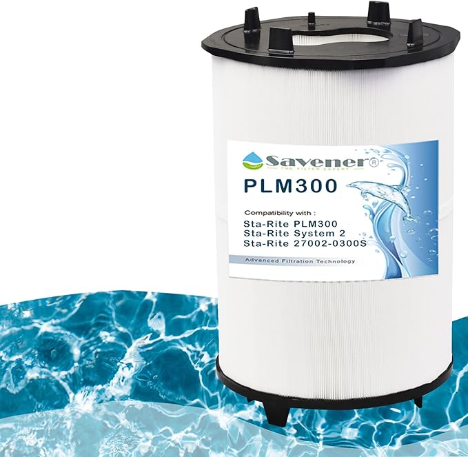 Savener® 27002-0300S Pool Filter, Replaces Sta-Rite 27002-0300S Pool and Spa D.E. Filter, Compatible with Sta-Rite PLM300 and System 2 Pool and Spa Cartridge Filter Modular Media, 300 Sq. Ft