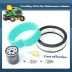 AM106953 Engine Maintenance Filter Kit Replacement for John Deere 316 318 420 Tractors for Onan B43 P216 P220 16-20 HP, Replace 140-2628 140-1228 AM116304 AM101207 140-1496
