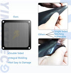 120mm Fan Filter PC Dust Filter Computer Fan Grills Dust Mesh Magnetic Frame PC Case Cover Dustproof PVC 50 Mesh(PVC, Gentleman Aesthetic, 120 * 120mm, 5pcs, Black)