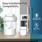 Lifefilter Replacement for MWF Refrigerator Water Filters, MWFP, HDX FMG-1, MWFA, GWF, GSE25GSHECSS, WFC1201, RWF1060, 197D6321P006, 9991, PC75009, 1 Pack