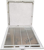 Tecnomatic ARIAF-150W Inlet Filter with Grill for Control Panel Enclosures, 6 x 6 Inch Air Exchange Vent, Snap-Mount Design, Hinged Front Grid