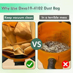 15 Pack DXVA19-4102 Vacuum Bags Compatible With DEWALT 12-16 Gallon Wet/Dry Vacuum, Disposable Dust Collection Filter Bag DXV12P DXV14P DXV16P DXV16PA DXV16S