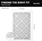12x18x1 Air Filter MERV 8 (6-Pack), HVAC/Furnace AC Filter Replacement, Dust Defense–Comparable with MPR 600 & FPR 5 (Actual 11.75x17.75x0.75)