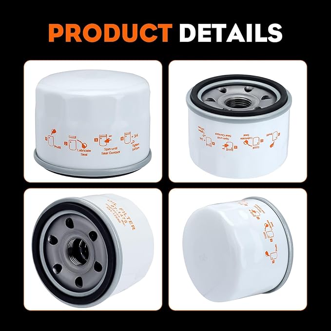 Hipa 2 Pack 951-12690 Oil Filter for MTD 4P90HU 4P90HUA 4P90HUB 4P90JHA Craftsman LT1500 LT3800 LT4200 R1000 T1000 T1200 Cub Cadt XT1 XT2 Lawn Mower