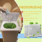 Compost Bin Deodorizers Carbon Filters Compatible with Compost Genie Kitchen Compost Bin, Replacement Coconut Shell Activated Carbon Purifying Deodorizer, 12 Pack