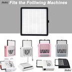 Nail Dust Collector Replacement Filters,1 Pack Nail Tech Dust Collector Filter Square for Electric Nail Dust Collector Machine Manicure Store