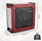 Abestorm 270 Degree Air Filtration System, Built-in Ionizer, 1080 CFM Dust Collector with Strong Vortex Fan, Suitable for Woodworking Shop, Garage, Workshops, 2-speed Adjustment, DecDust 1080IG