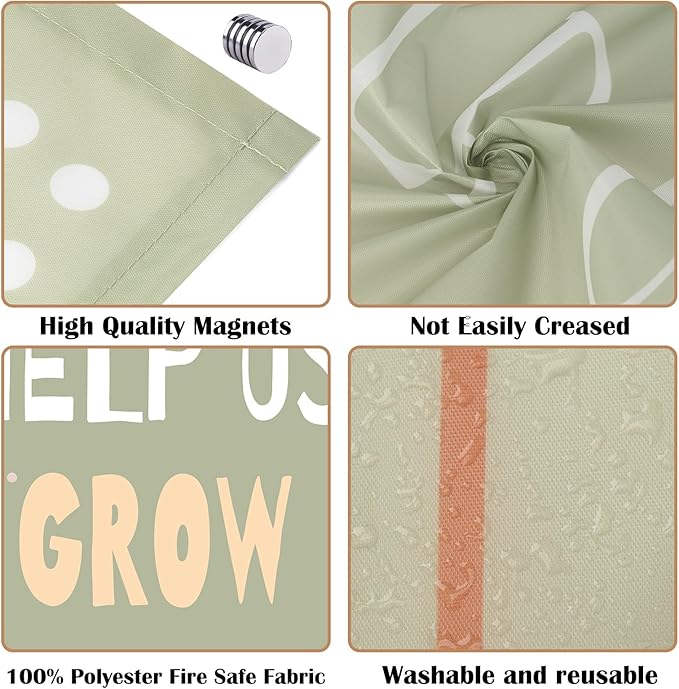 4 Pcs Fluorescent Light Covers - Classroom, Office 4 x 2 Feet Flame Retardant Magnetic Covers for Ceiling Lights Filters (Bohemia-5678)