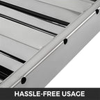 VBENLEM Pack of 6 Hood Filters 19.5W x 19.5H Inch, 430 Stainless Steel 4 Grooves Commercial Hood Filters, Range Hood Filter for Grease Rated Commercial Kitchen Exhaust Hoods