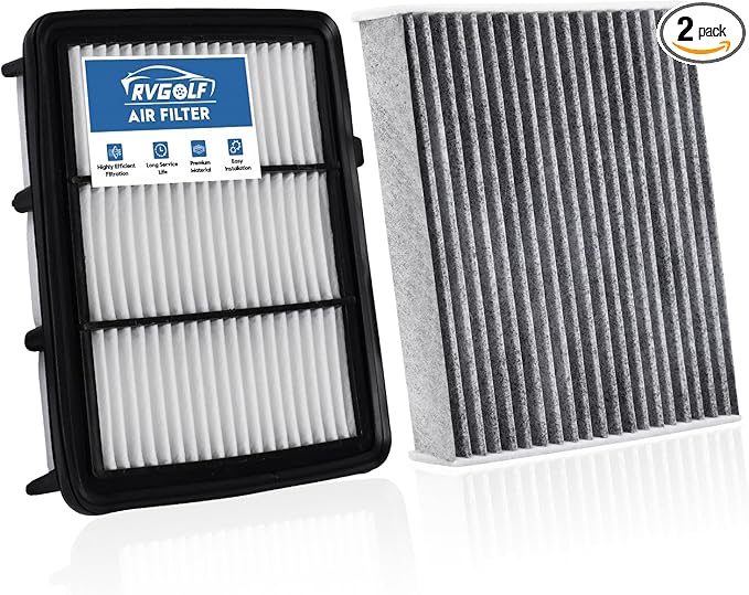 Engine+Cabin Air Filters Set Fit for Honda Accord (Gas Only, L4 1.5L) 2018 2019 2020 2021 2022 Engine Air Filter Replacement AC Air Filter for My Car Accessories# CF10134 CA12290