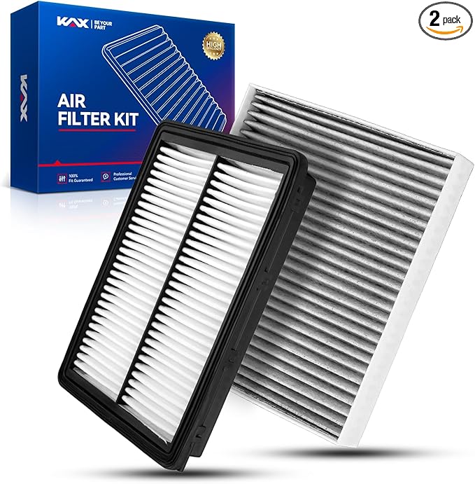KAX Engine & Cabin Air Filter Kit for Hyundai Sonata 2015-2019 2.4L, Replace# CA11942 CF12151