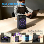 CleanForce Rainbow Cube | World’s First 4-in-1 Space-saving Air Purifier with Bluetooth Speaker, Wireless Charger & Aroma Diffuser | Swiss Tech，over 900ft² Coverage | Ultra-Quiet