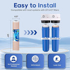 ICEPURE 2-Stage 20" x 4.5" Whole House Water Filter Combo Set, 20 Inch CTO Carbon Block Cartridge and KDF Heavy Metal Removal Water Filter Replacement for FC25B, CB-BB-20, DB20P, Pack of 1
