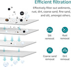 AQUA CREST AP110 Whole House Water Filter, Sediment Filter, 5 Micron, Replacement for 3M® Aqua-Pure AP110, Culligan® P5, APEC, GE FXUSC, Whirlpool®, Any 10" x 2.5" Home Water Filter, Pack of 6