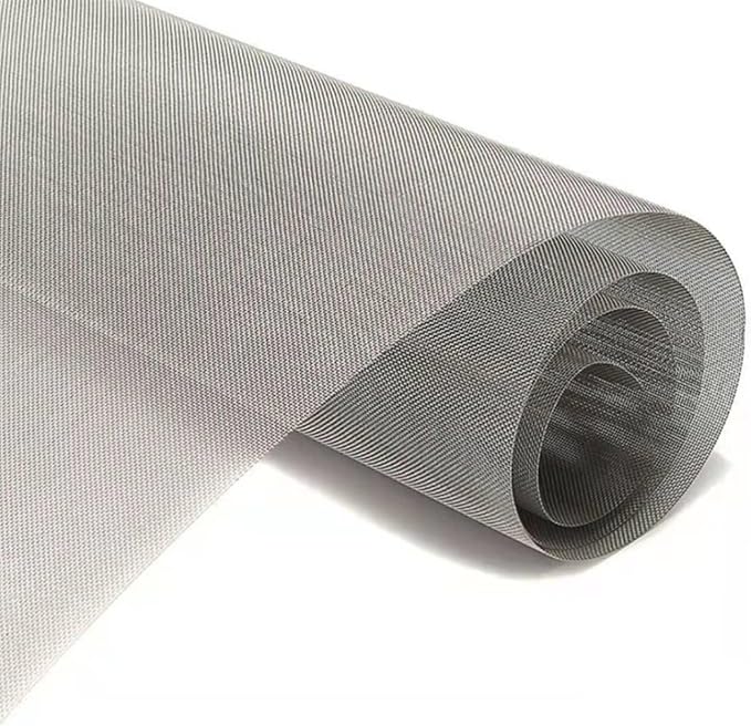 Stainless Steel Woven Wire Mesh, 304 Metal Mesh Sheet, 16 Mesh, Anti-Rust & Tear-Resistant, Vent, Filter, Garden Rodent Guard, Insect Screen, Easy to Cut (Silver 1.2x4m)