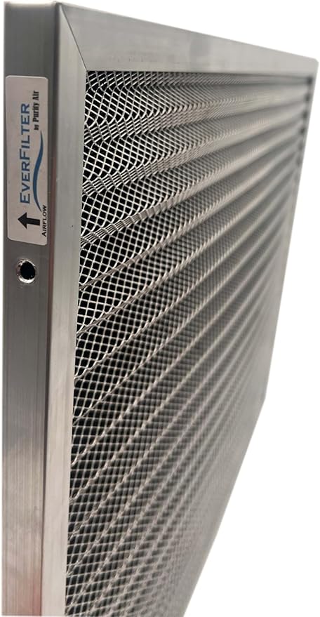 20x25x1 Electro-static Air Filter (1-Ct) AC Furnace Filter, Reusable & Washable 4-Stage Electrostatic Filter for Residential and Commerical HVAC (Actual Size: 19.75 x 24.75 x 0.75 Inches)