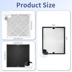 Air Scrubber Replacement Filter Set, HEPA 550/Activated Carbon/MERV-13 Filter Compatible with Commercial Air Scrubber & Purifiers(6 Pack)