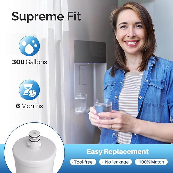 ICEPURE 5231JA2002A Refrigerator Water Filter, Replacement for LG LT500P, GEN11042FR-08, ADQ72910911, ADQ72910901, ADQ72910907, Kenmore 9890, 469890, LFX25974ST, LFX25973S, LSC27925ST, 3PACK