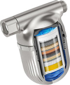 Cobbe Shower Filter | All-METAL Joint | 99% REMOVAL Shower Head Filter for Hard Water, Heavy Metals, Chlorine and Harmful Substance, Improve your skin and hair - Brushed Nickel