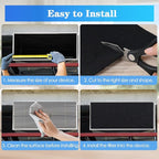 Carbon Activated Air Filter, 16"x48" Cut to Fit Carbon Filter Charcoal Sheet Replacement Charcoal Pad for Air Purifiers Window AC Vent Range Hood