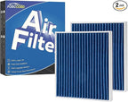 2-Pack HEPA Cabin Air Filter Fits for Ioniq 1.6L(2020-22 23), Kona Electric(19-22 23 24 25 26) Activated Carbon Cabin Filter Replacement for 97133K4000 Car Accessories