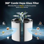 Upgraded 2-in-1 Replacement Filter Compatible with Dyson HP1 PC1 TP07 TP10 HP10 TP06 HP06 TP04 HP04 PH01 PH02 PH03 HP09 TP09 HP07 Air Purifier, 360°Combi Glass H13 True Hepa+ Activated Carbon Filter