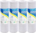 PUREPLUS 20 Micron 10"x2.5" Whole House String Wound Sediment Filter for Well Water, Replacement Cartridge for Universal 10 inch RO System, WP-5, Aqua-Pure AP110, CFS110, Culligan P5,WFPFC4002, 4Pack
